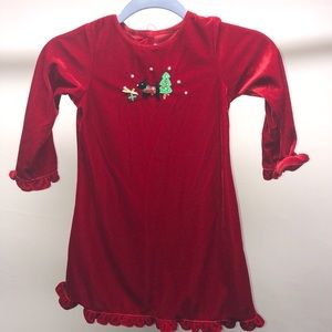 Sophie Rose Red Velvet Christmas Dress size 5